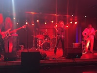 a band on stage